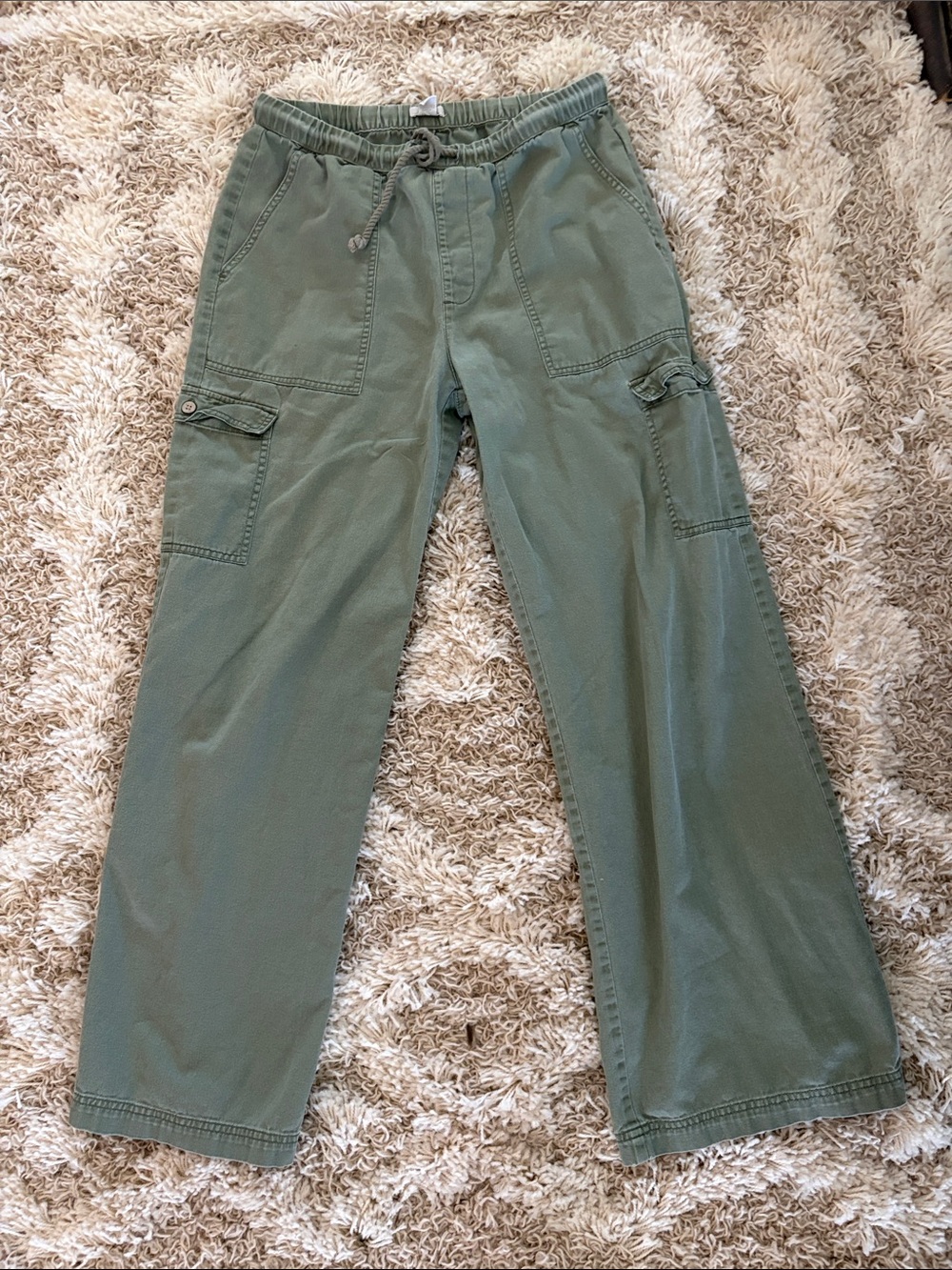 Roxy Olive Drawstring Cargo Pants